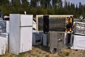 Old refrigerators. Appliance Recycling and Disposal in Vancouver WA by Mike & Dad's Hauling