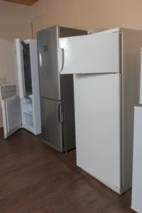 old freezer and fridges in a Vancouver WA home